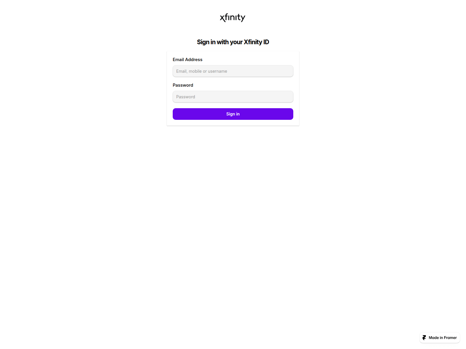 Screenshot of calm-perspective-580819.framer.app