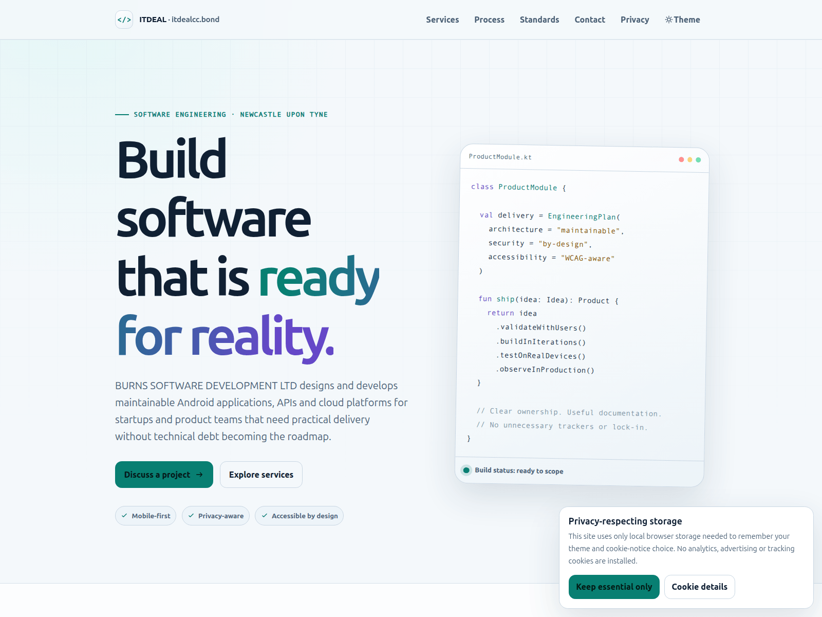 Screenshot of itdealcc.bond