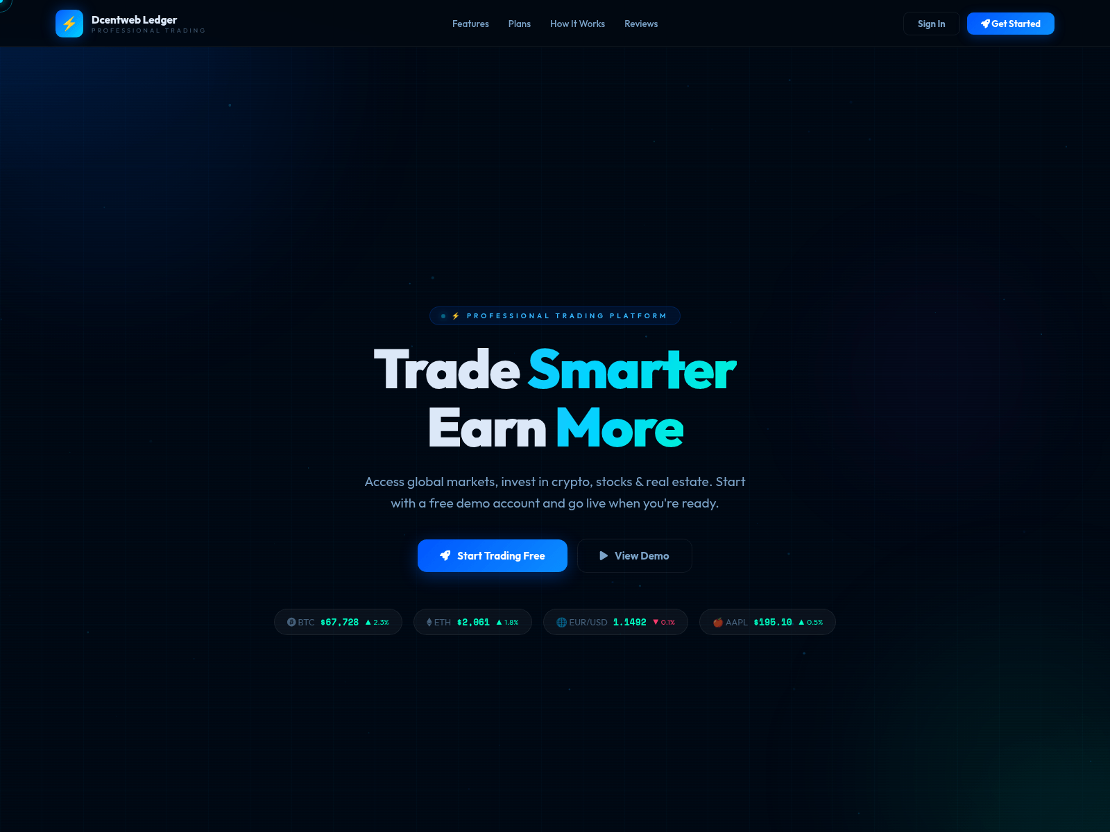 Screenshot of dcentwebledger.com