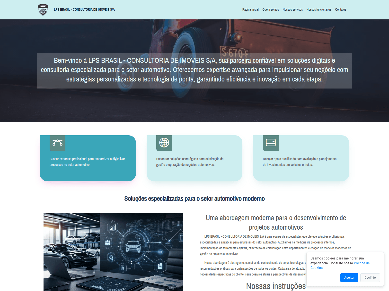 Screenshot of veiculoslpsbrasil.com