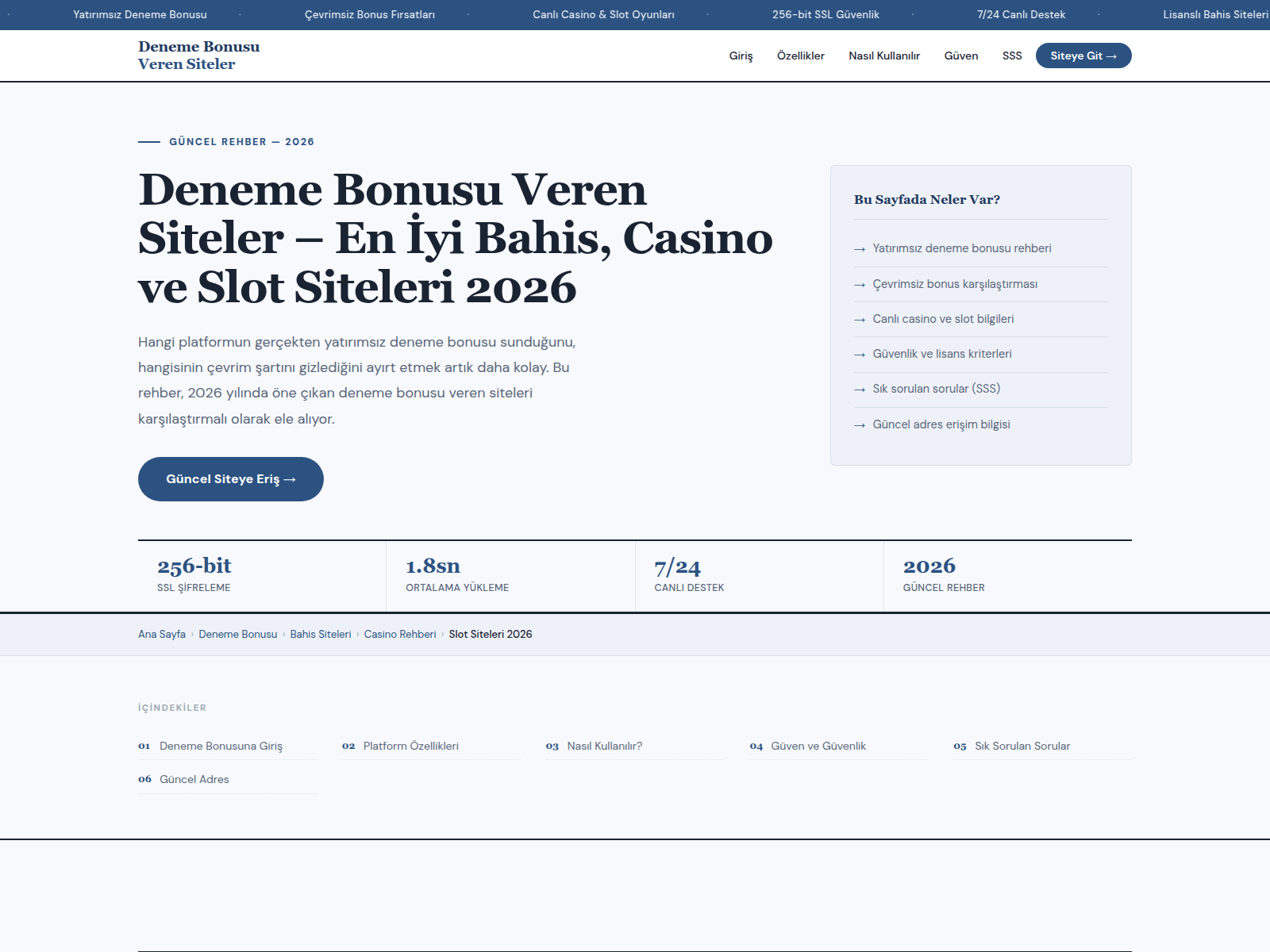 Screenshot of eniyislotsiteleri.icu