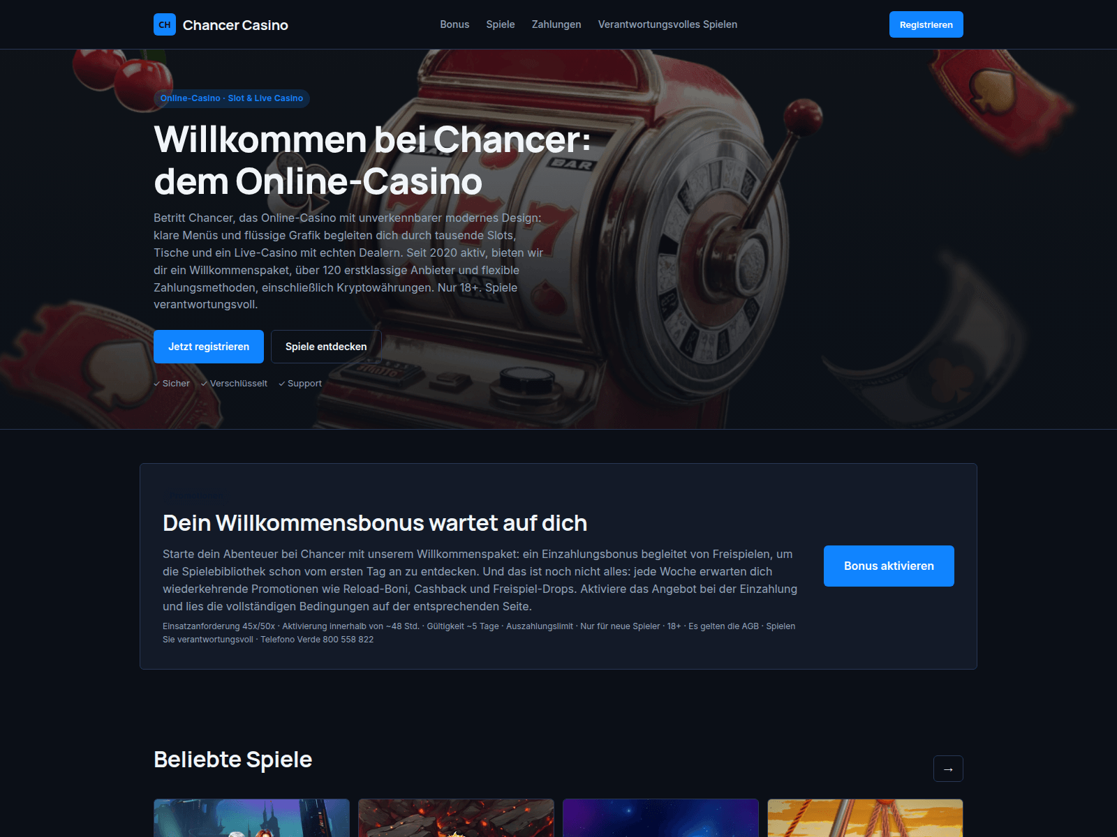 Screenshot of de-chancer.com