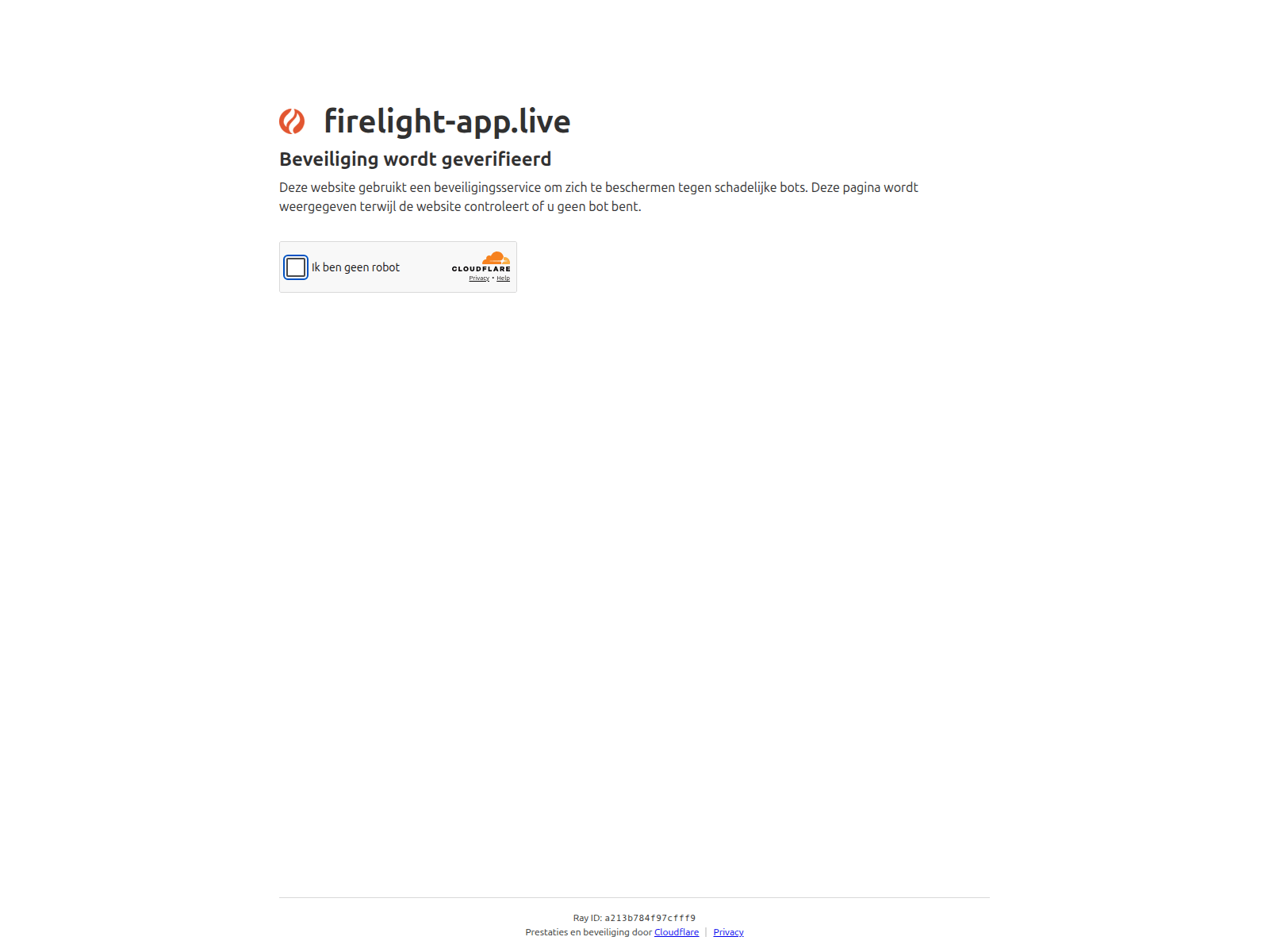 Screenshot of firelight-app.live