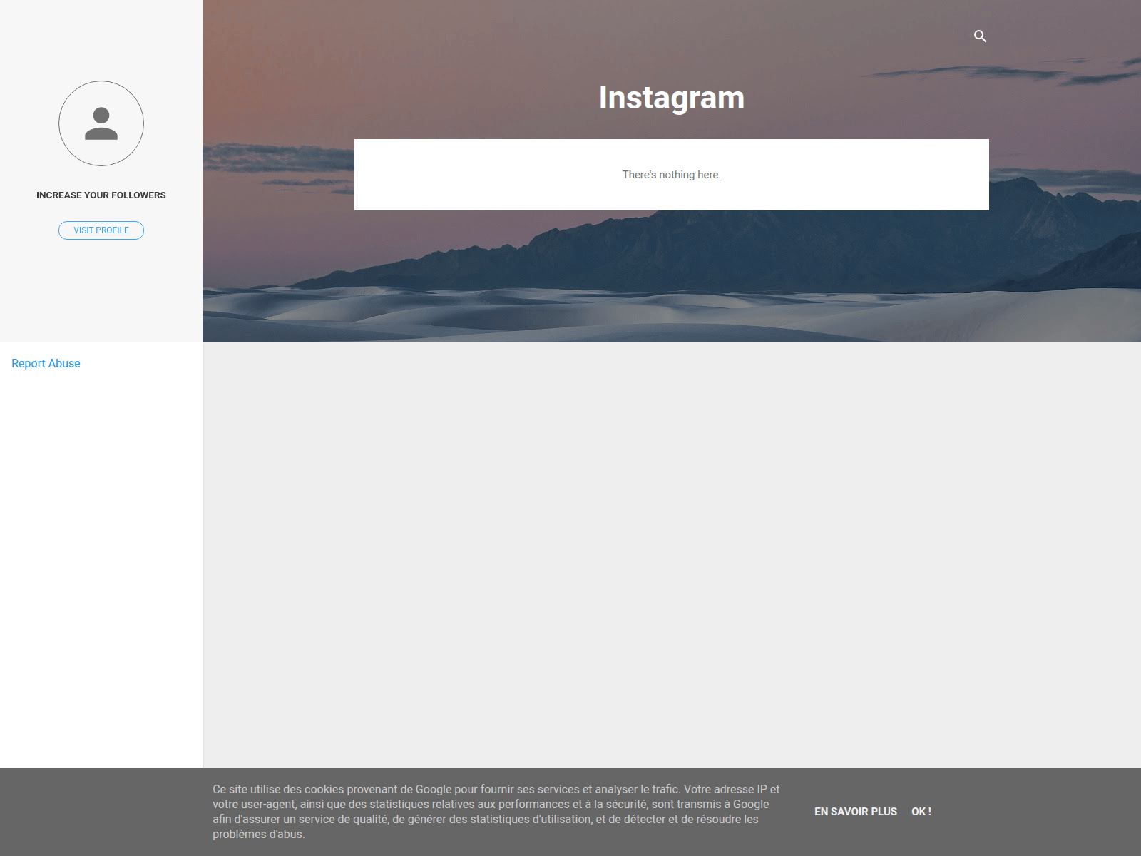 Screenshot of increasefollowersforinstagram.blogspot.com