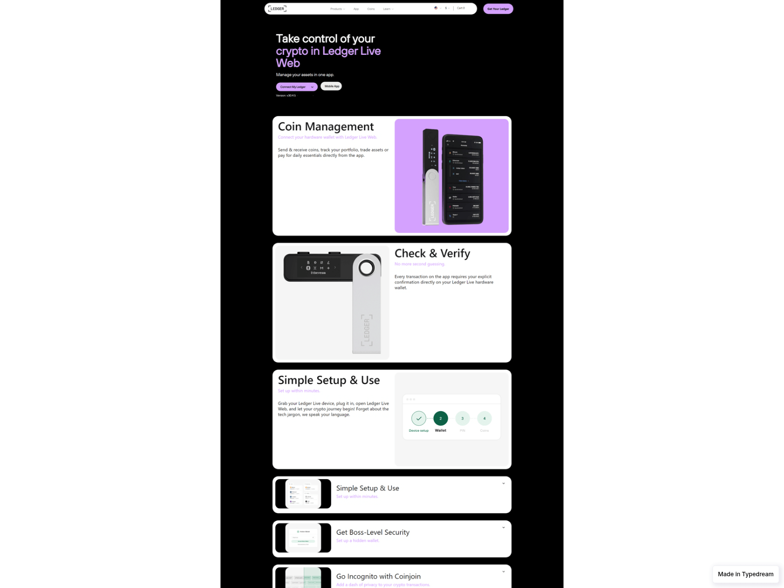 Screenshot of guide-ledger-desktops-com.typedream.app