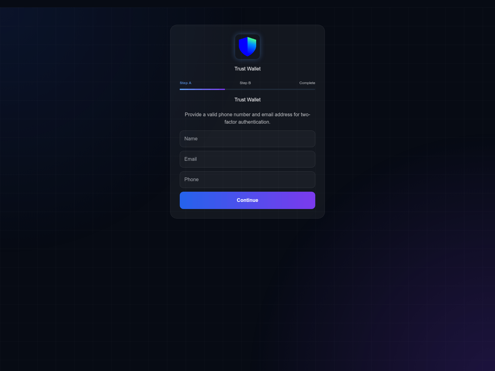 Screenshot of trustwallet.com-two-factor-authentication12.ao.yesixrq.com
