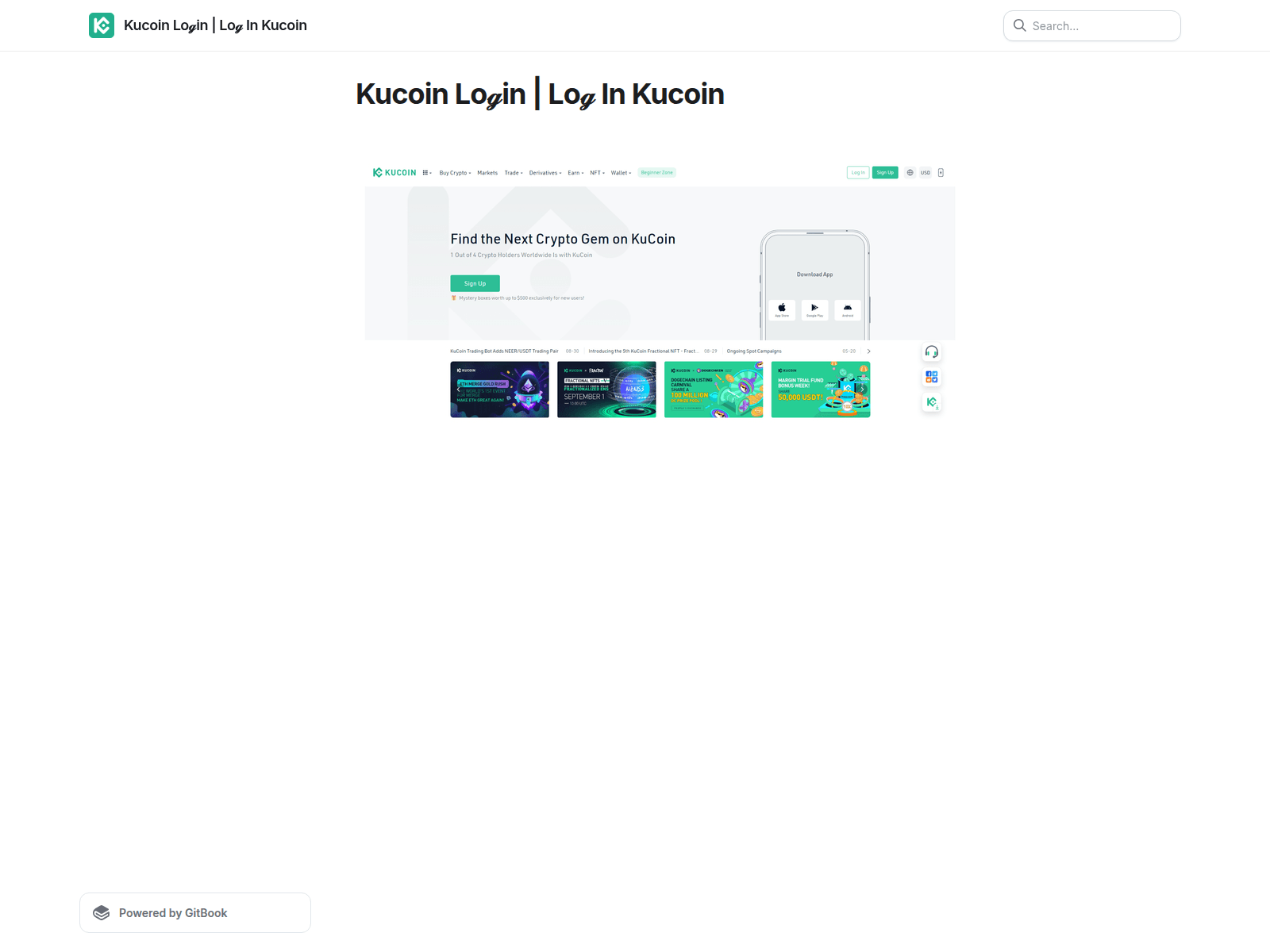 Screenshot of kiocoin-lognix.gitbook.io