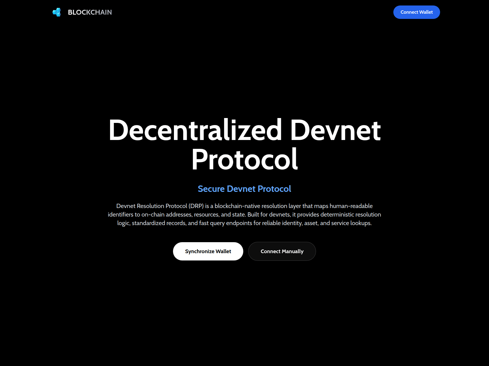 Screenshot of blockchainresolver.xyz