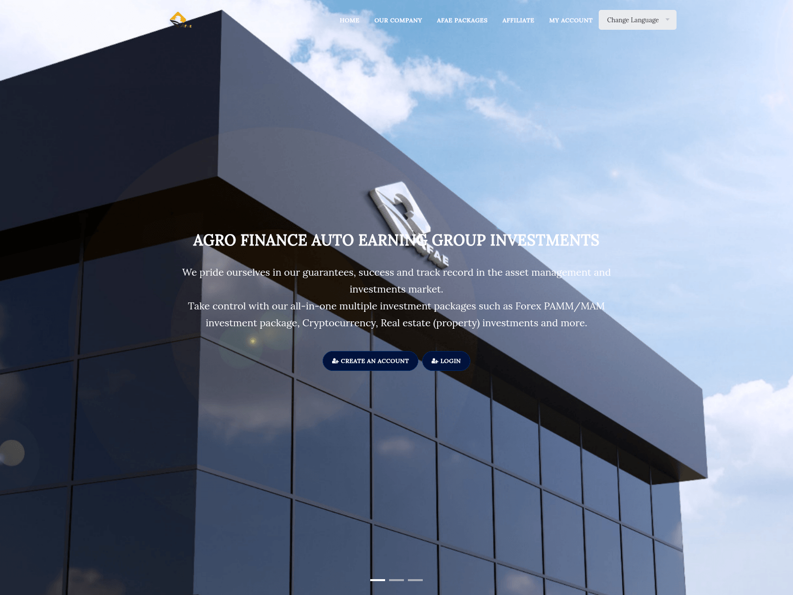 Screenshot of agrofinance-autoearning.cloud