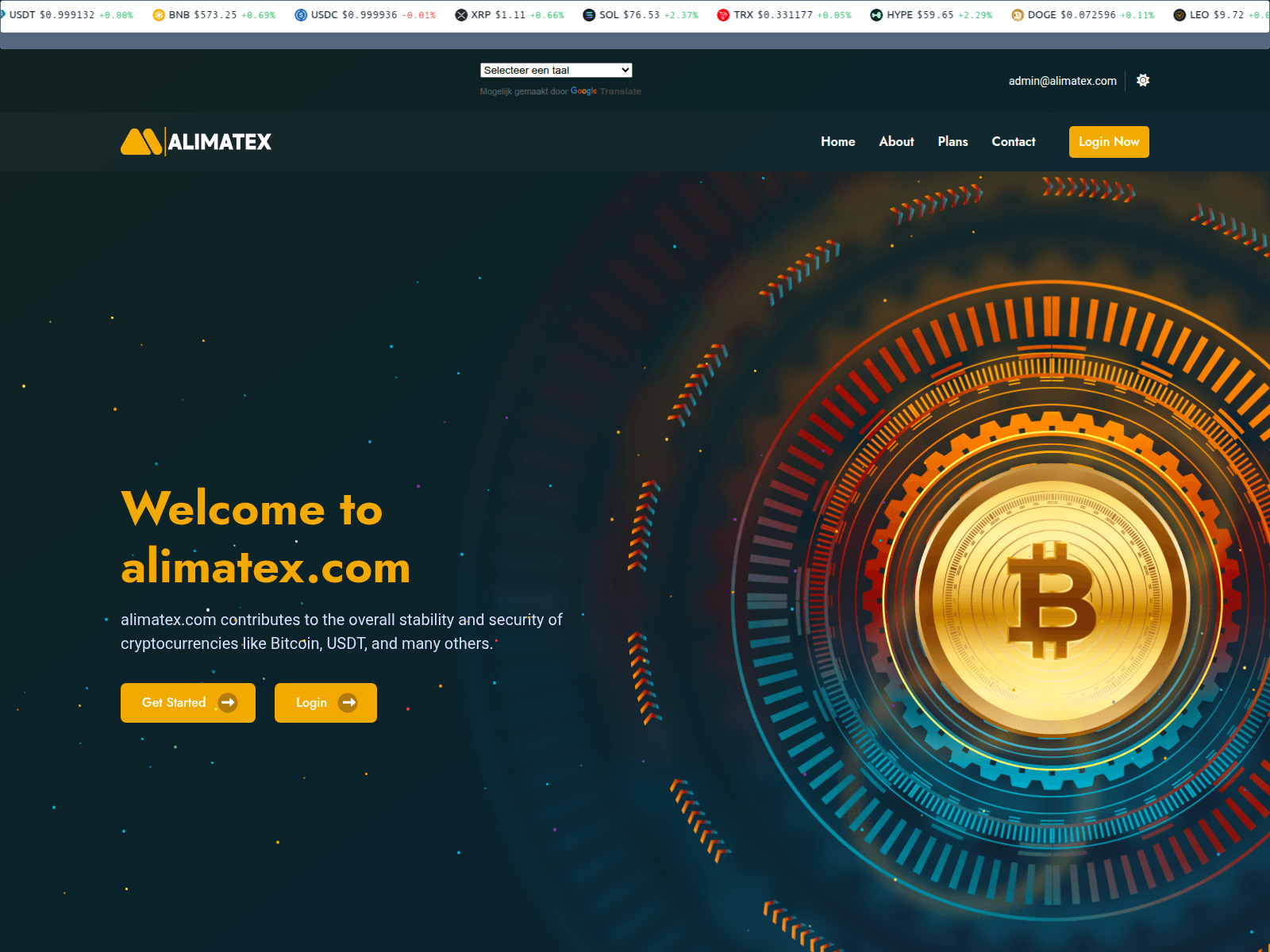 Screenshot of alimatex.com