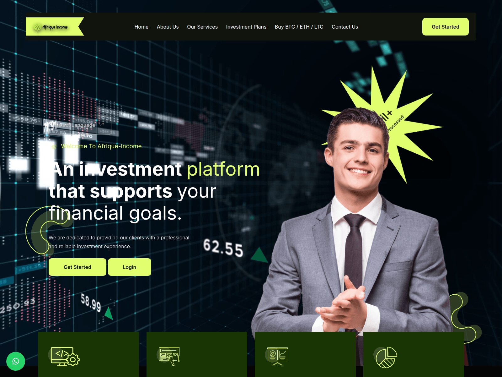 Screenshot of afrique-income.com