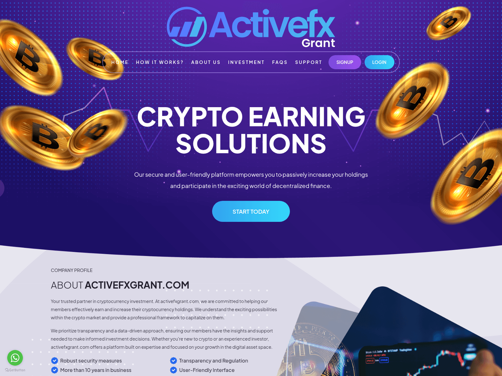 Screenshot of activefxgrant.com