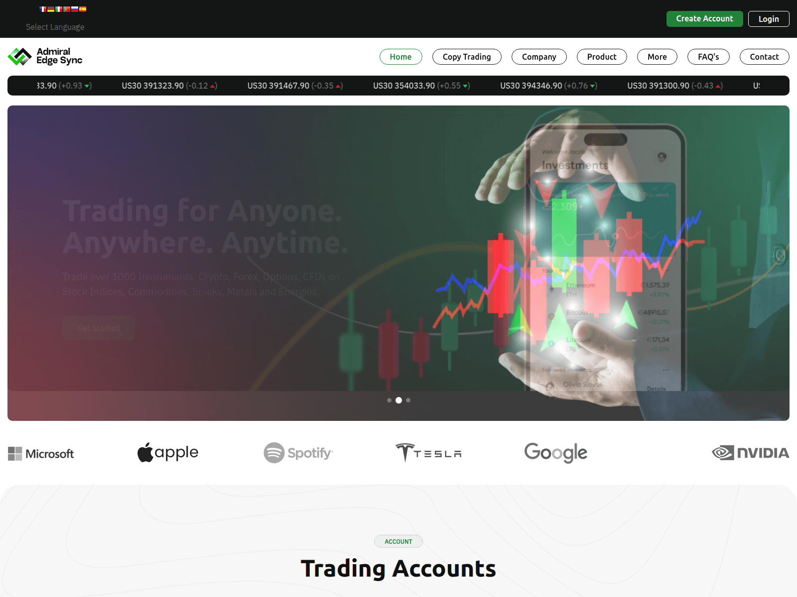 Screenshot of admiraledgesync.com