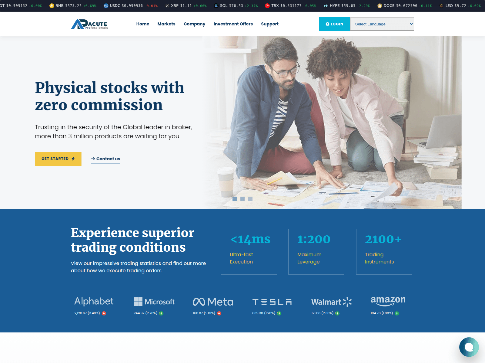 Screenshot of acuteprofessionals.com