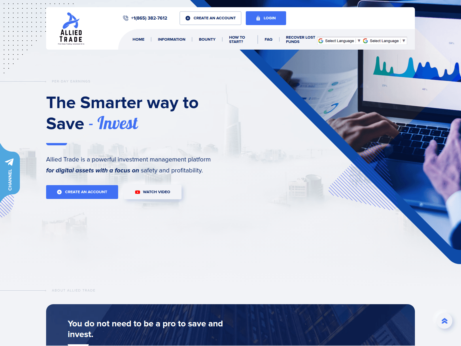 Screenshot of alliedtrade.online
