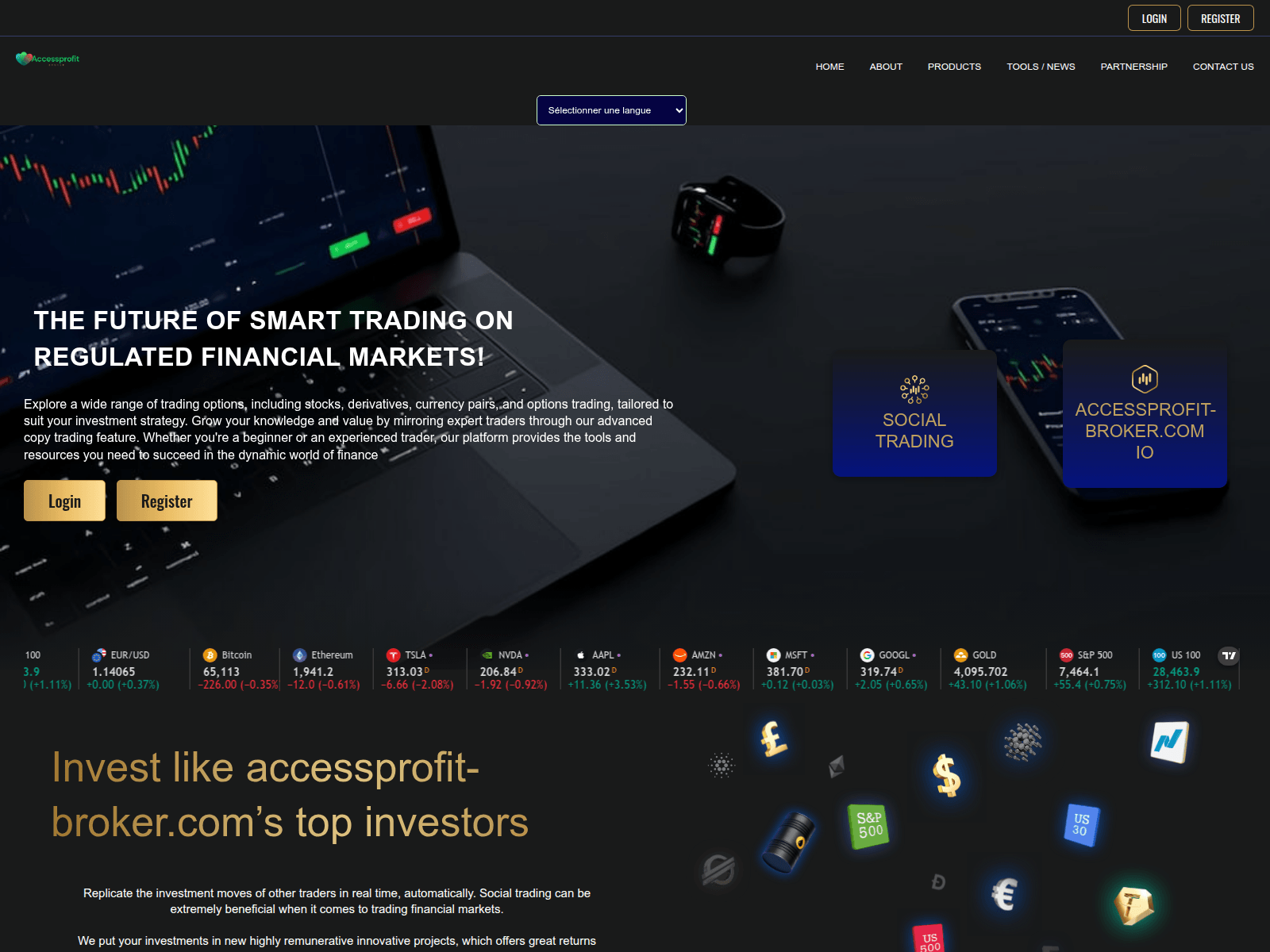Screenshot of accessprofit-broker.com