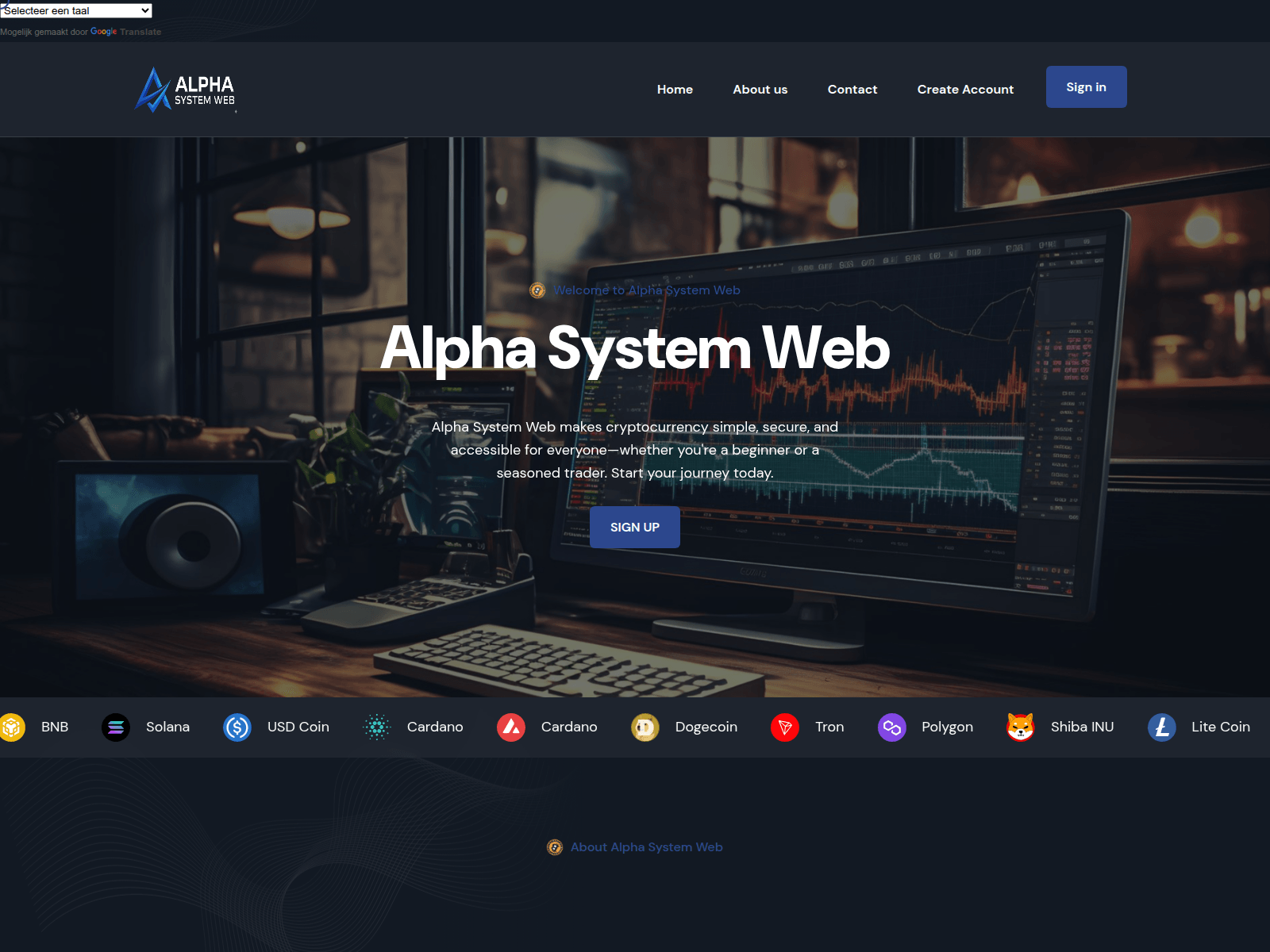 Screenshot of alphasystemweb.com