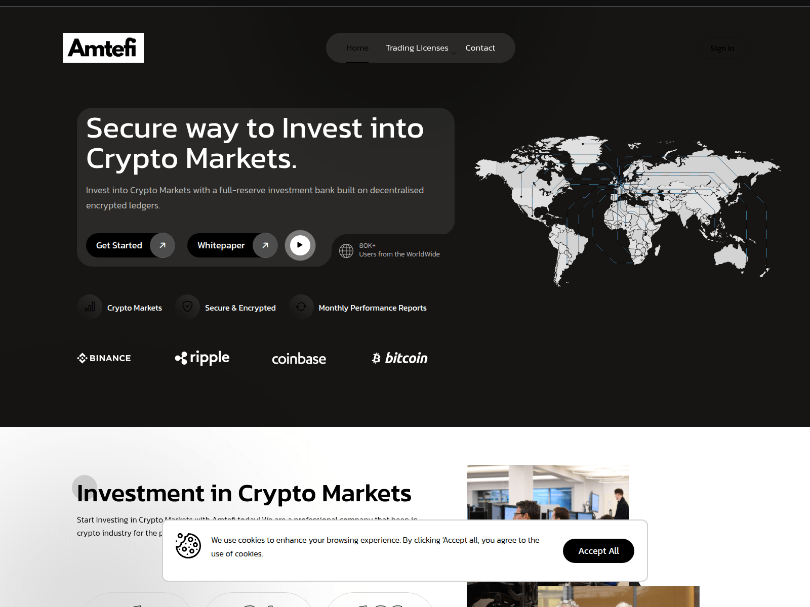 Screenshot of amtefi.com