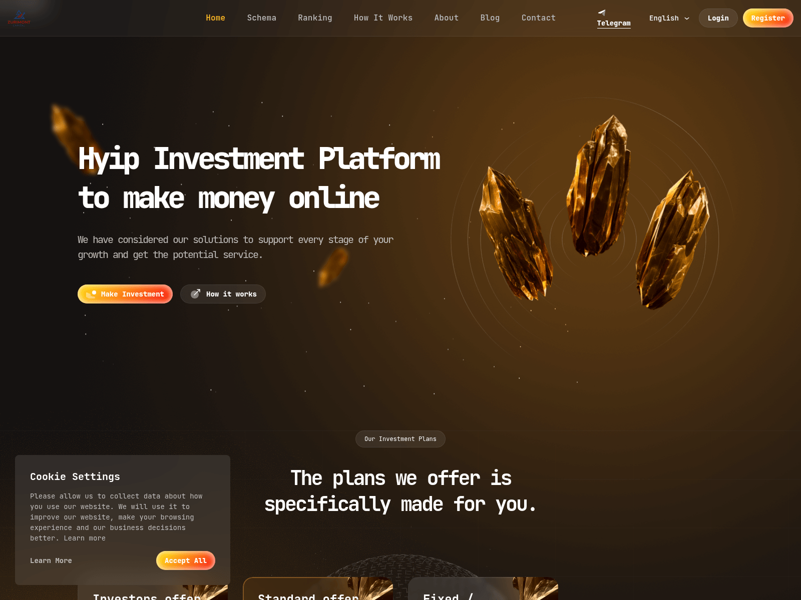 Screenshot of app.zurimontcapital.com