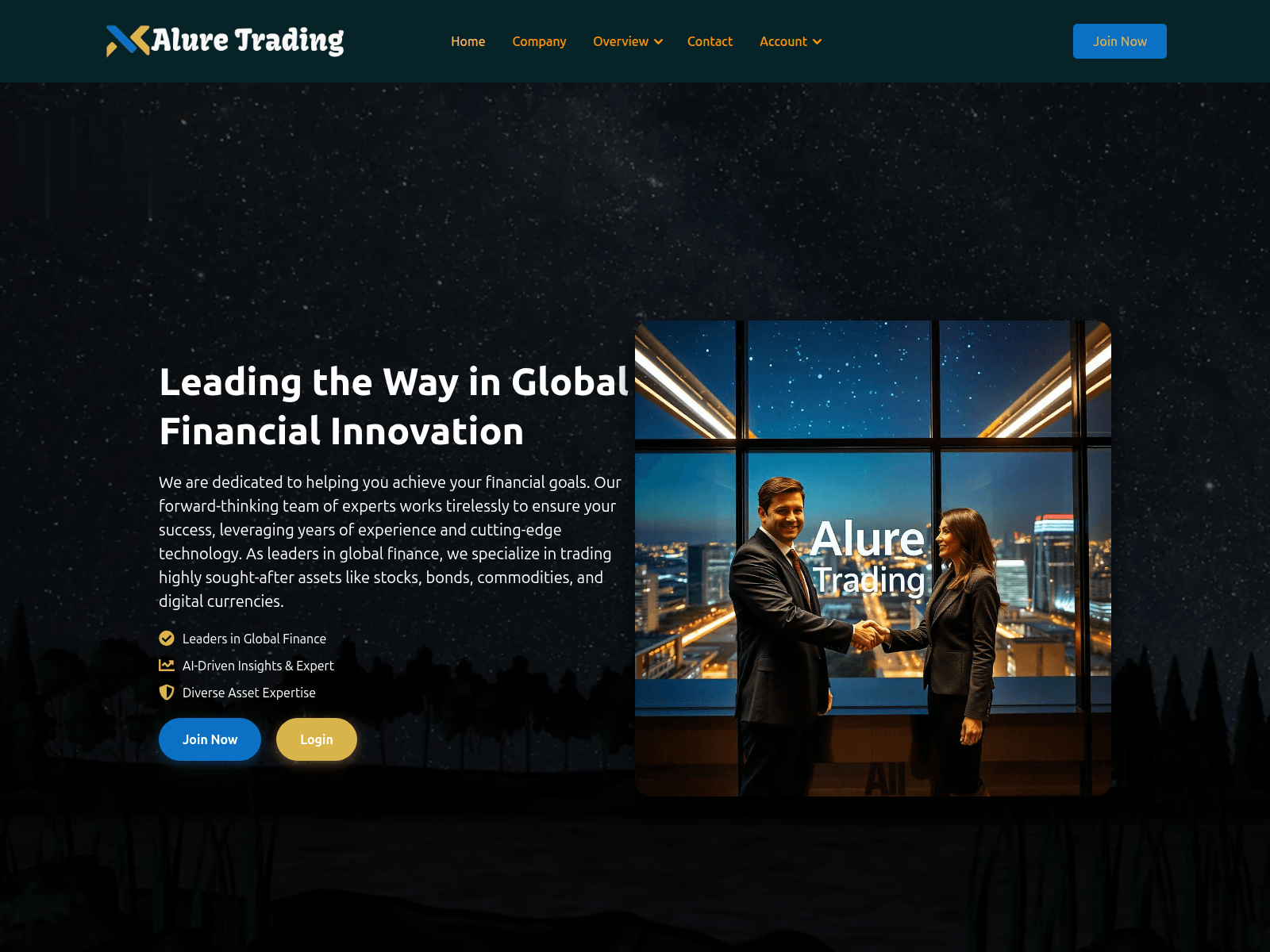 Screenshot of aluretrading.com