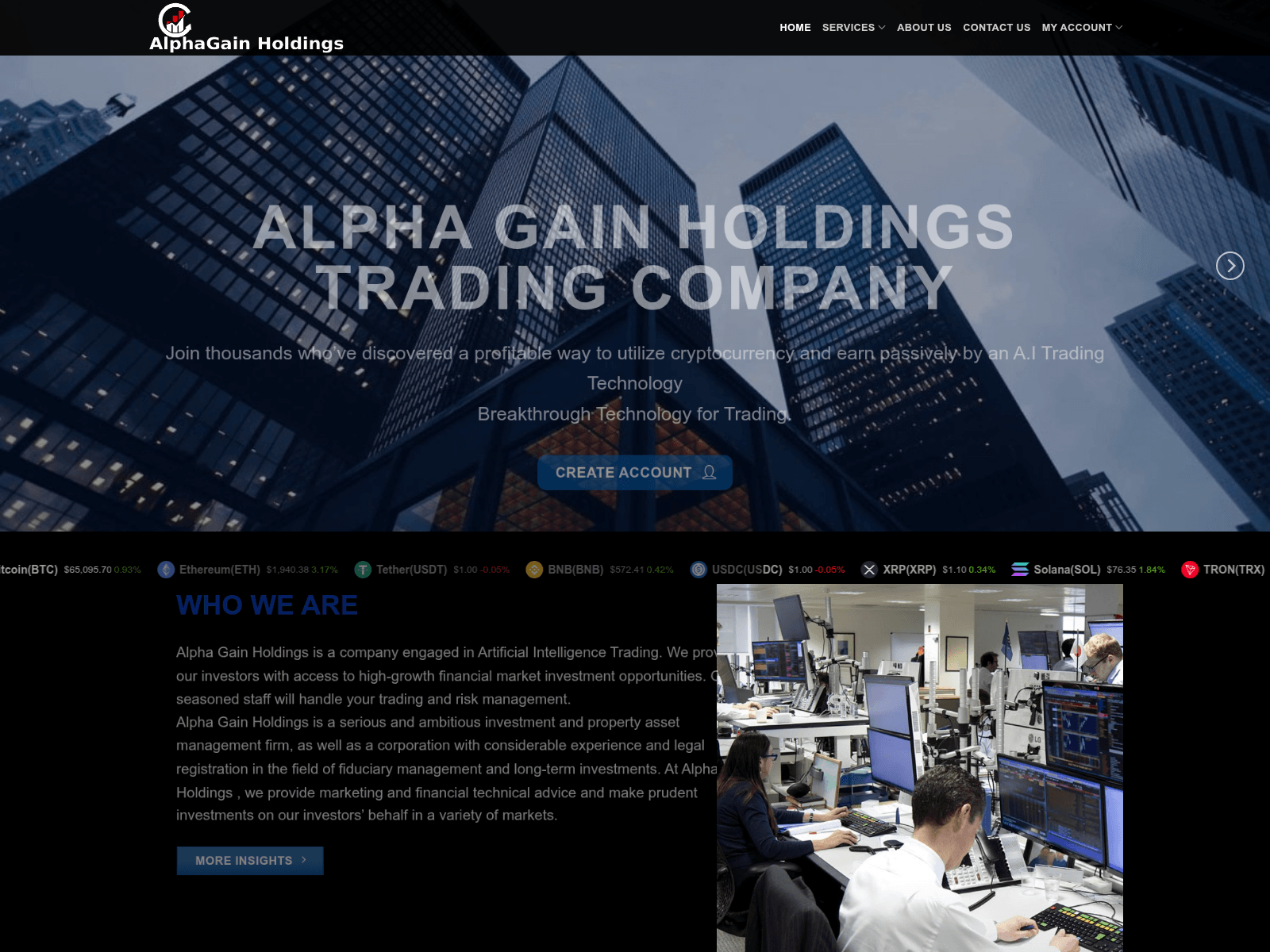 Screenshot of alphgainholdings.pro