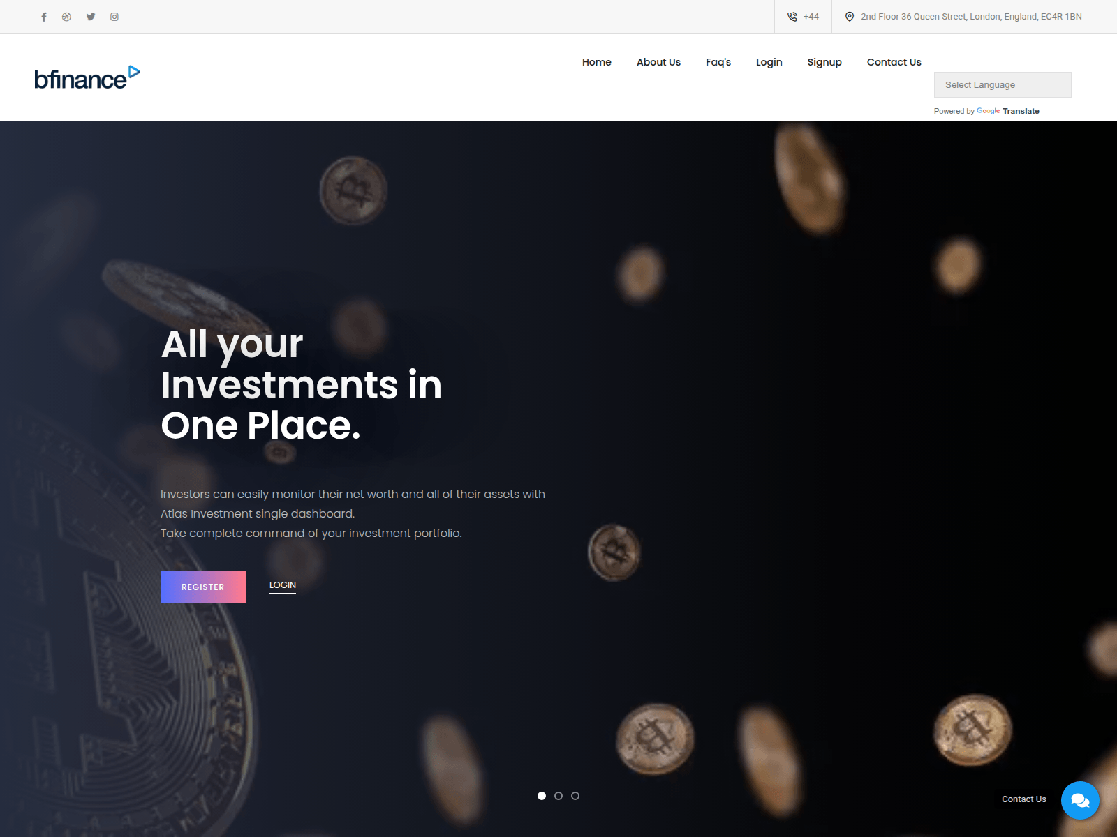 Screenshot of bfinance.id