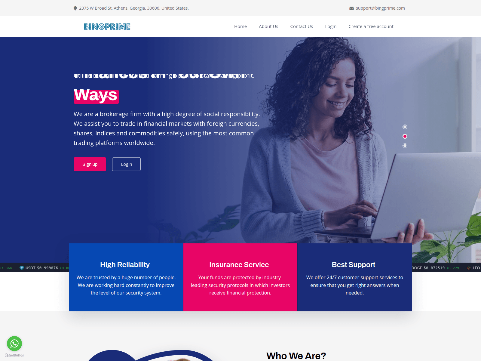 Screenshot of bingprime.com