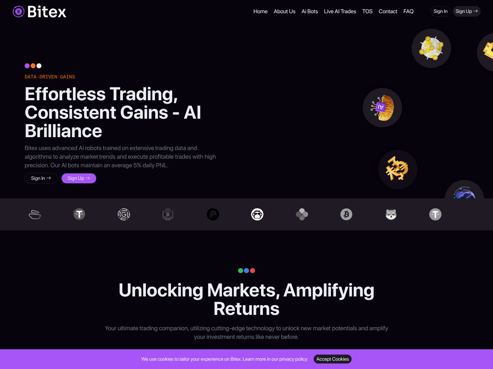 Screenshot of bitex1.com
