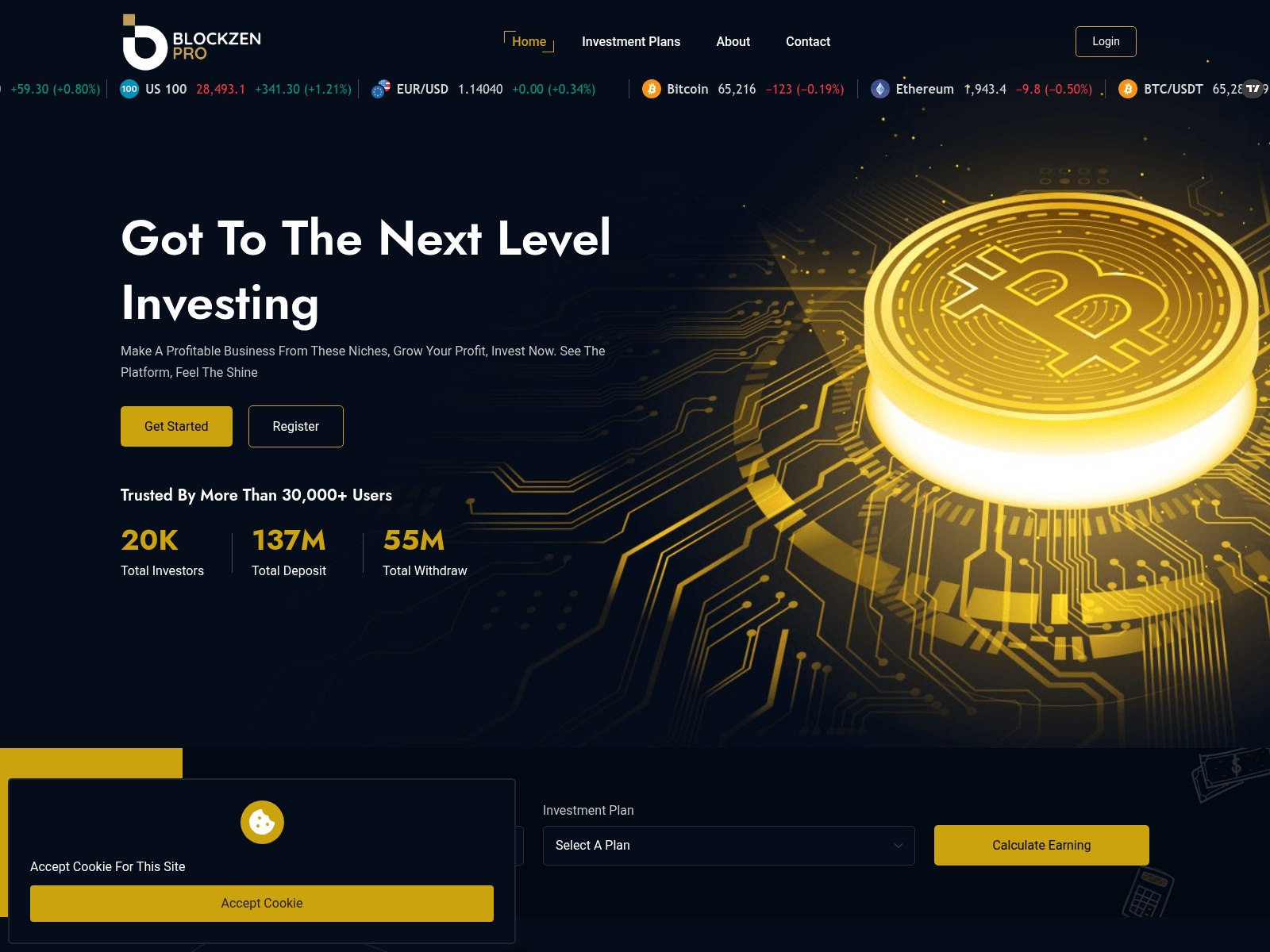 Screenshot of blockzenpro.com