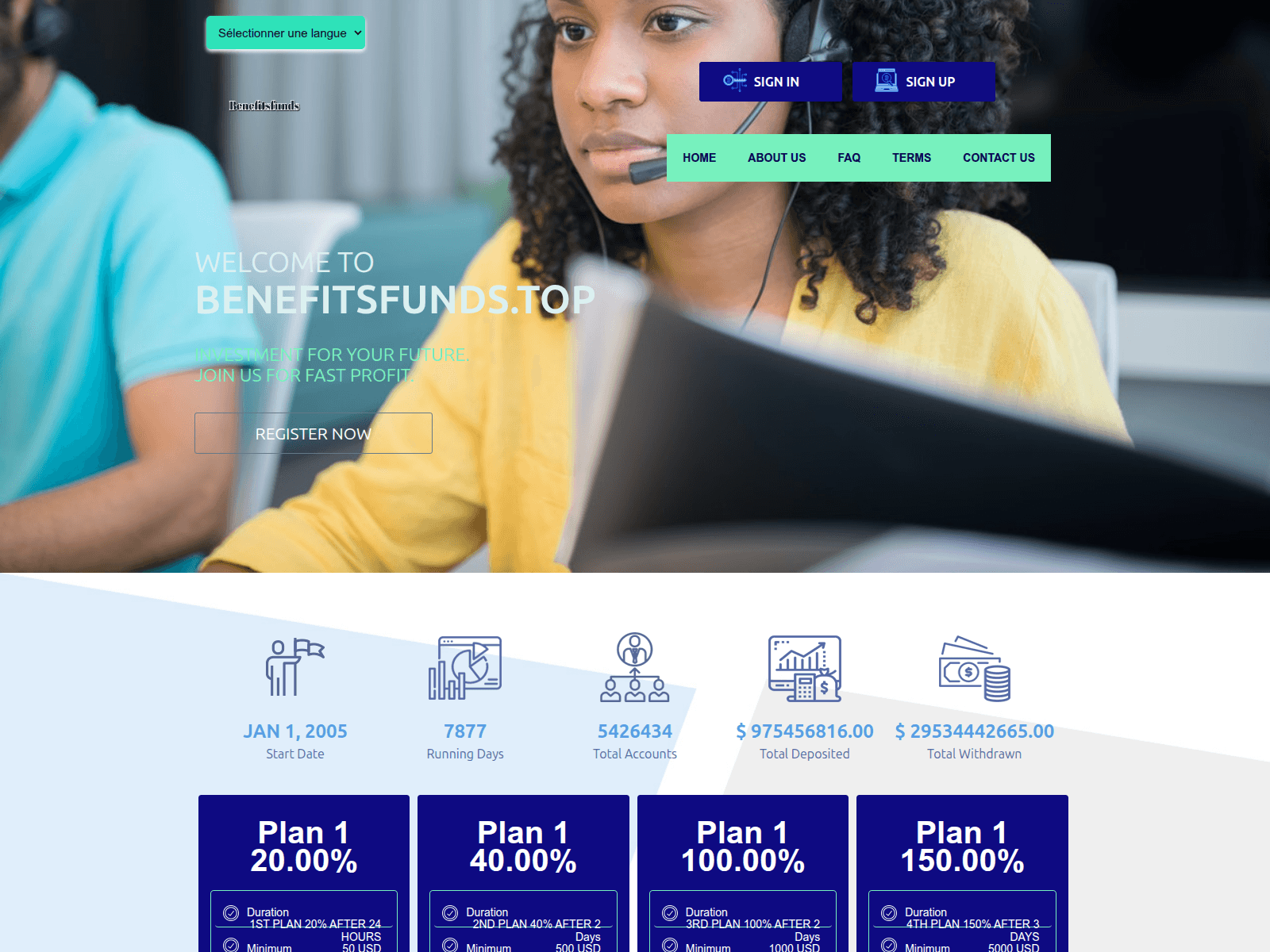 Screenshot of benefitsfunds.top