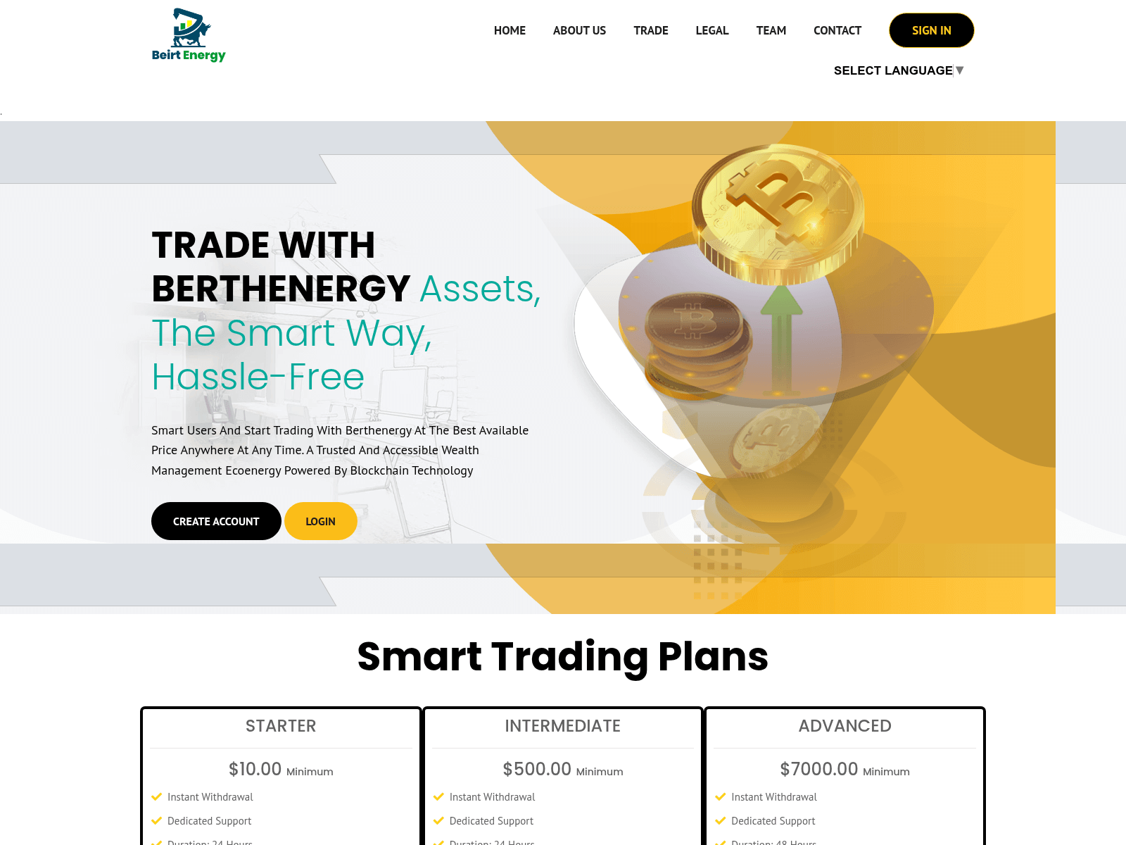 Screenshot of berthenergy-inc.biz