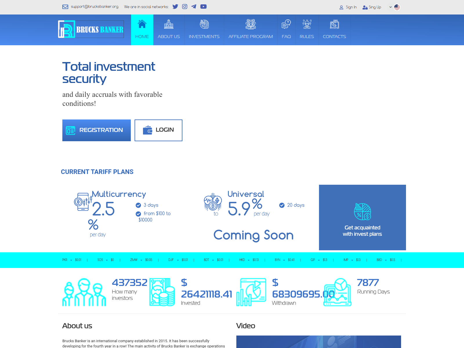 Screenshot of brucksbanker.org