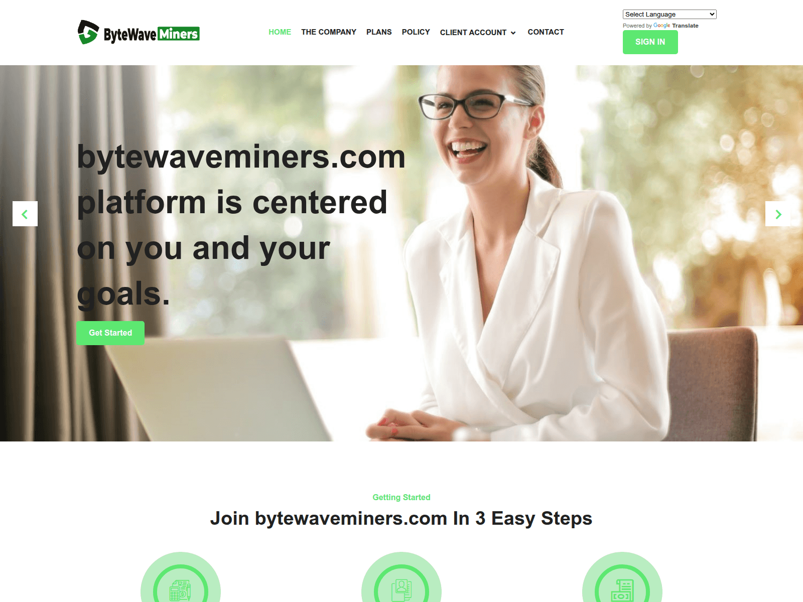 Screenshot of bytewaveminers.com