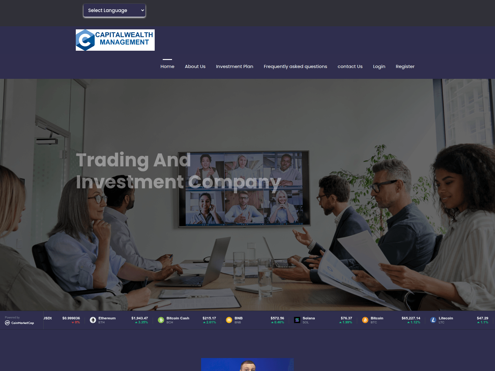 Screenshot of capitalwmgt.ltd