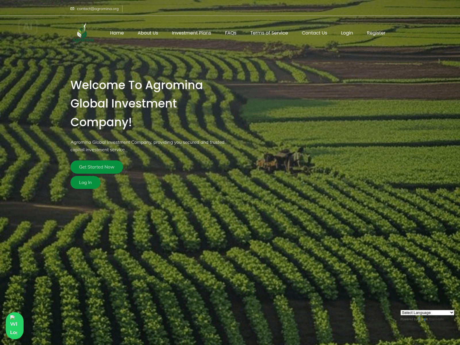 Screenshot of agromina.org