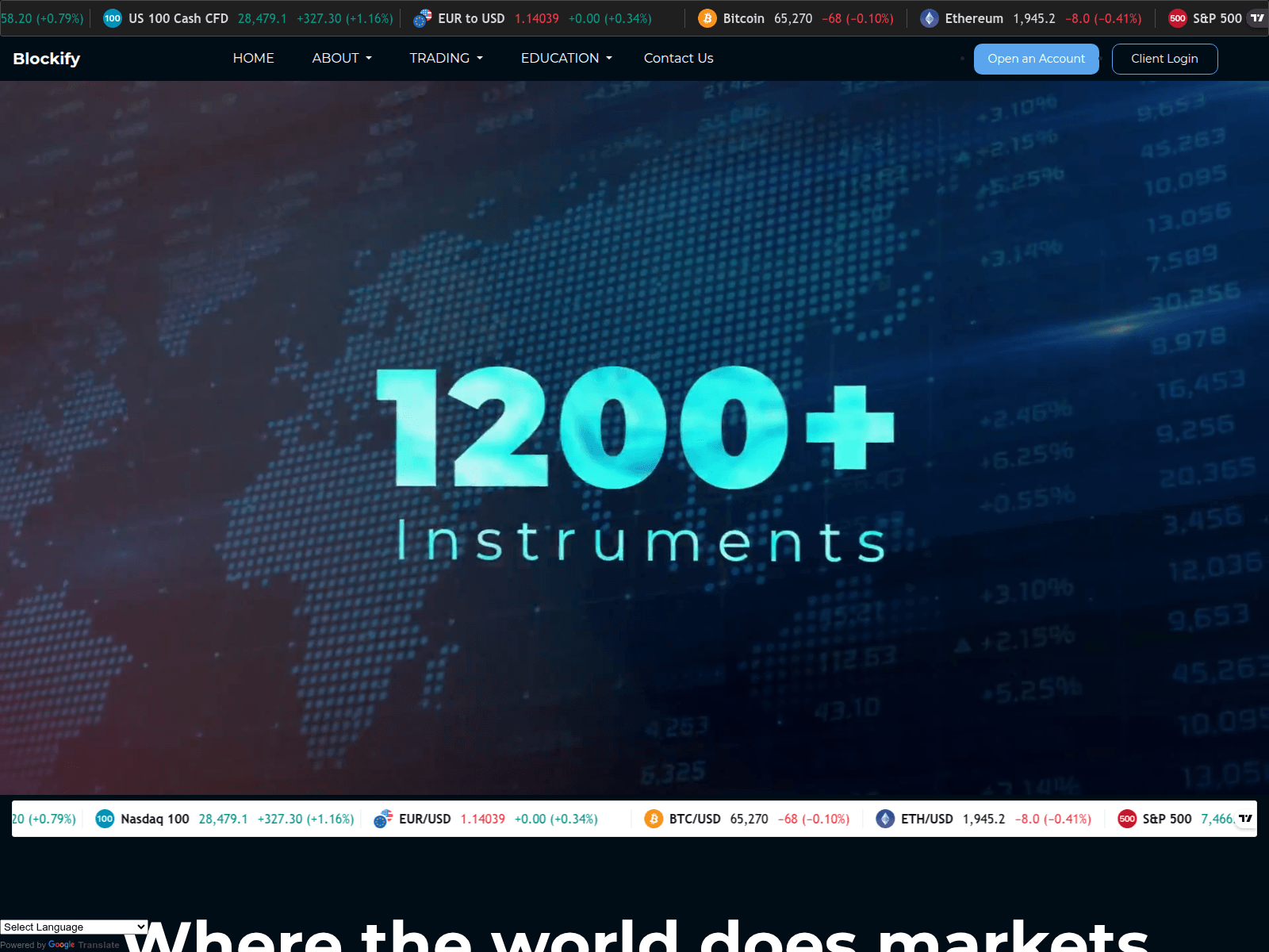 Screenshot of blockifyfx.com