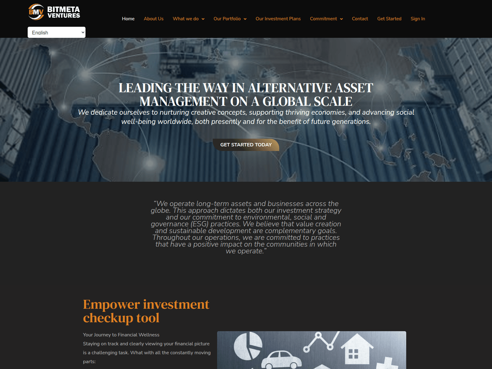 Screenshot of bitmetaventures.com