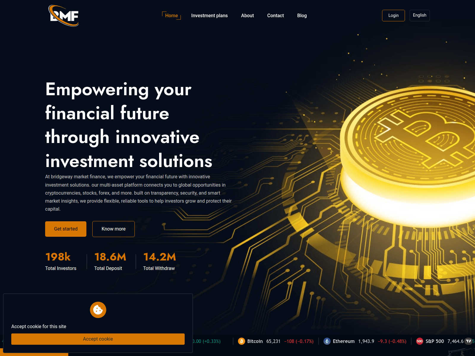 Screenshot of bmftradex.com