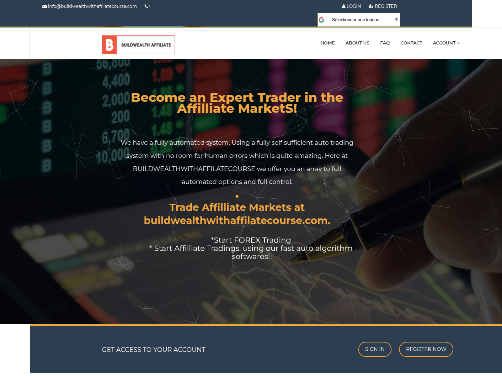 Screenshot of buildwealthwithaffilatecourse.com