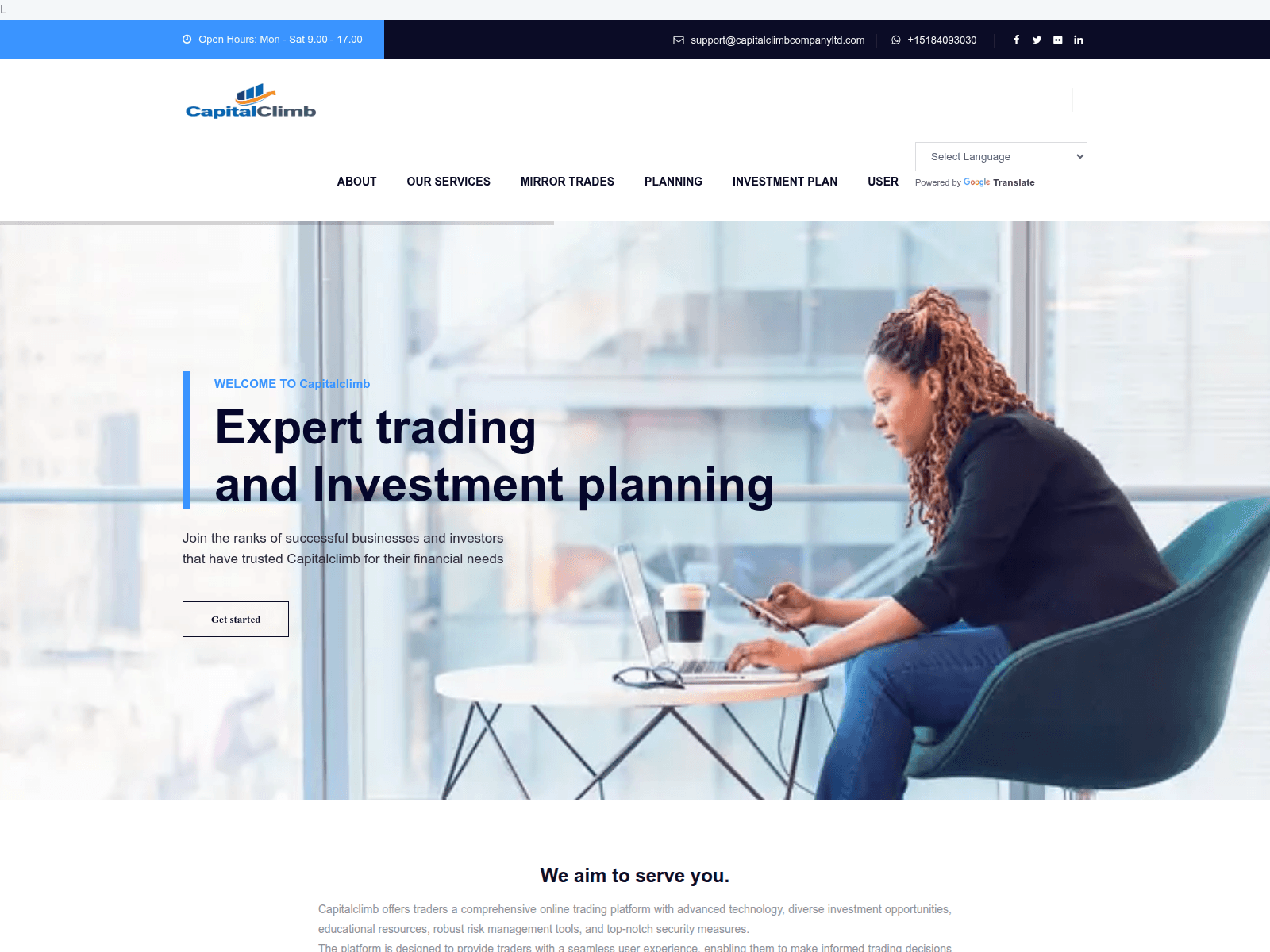Screenshot of capitalclimbcompanyltd.com