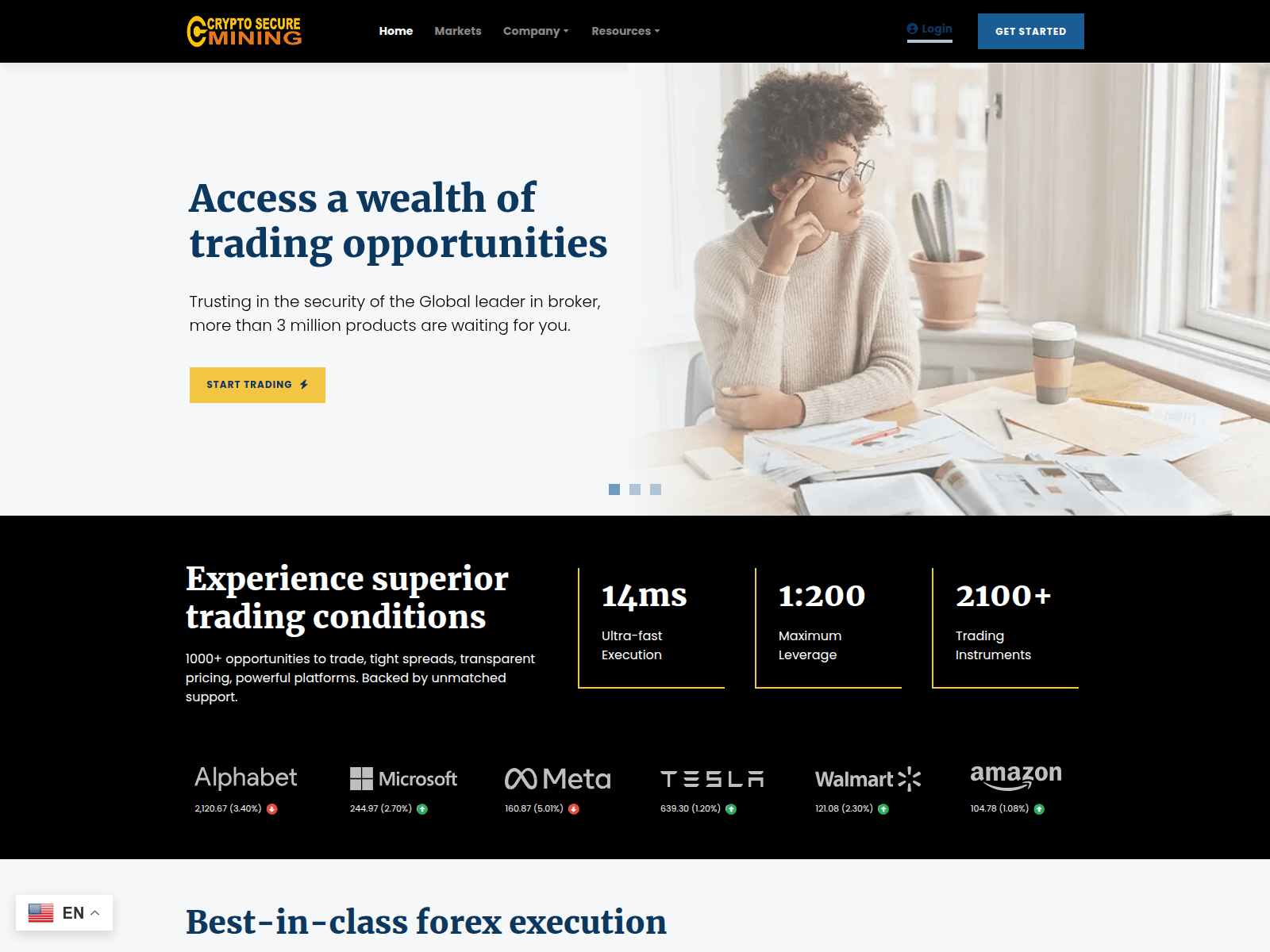 Screenshot of cryptosecuremining.com