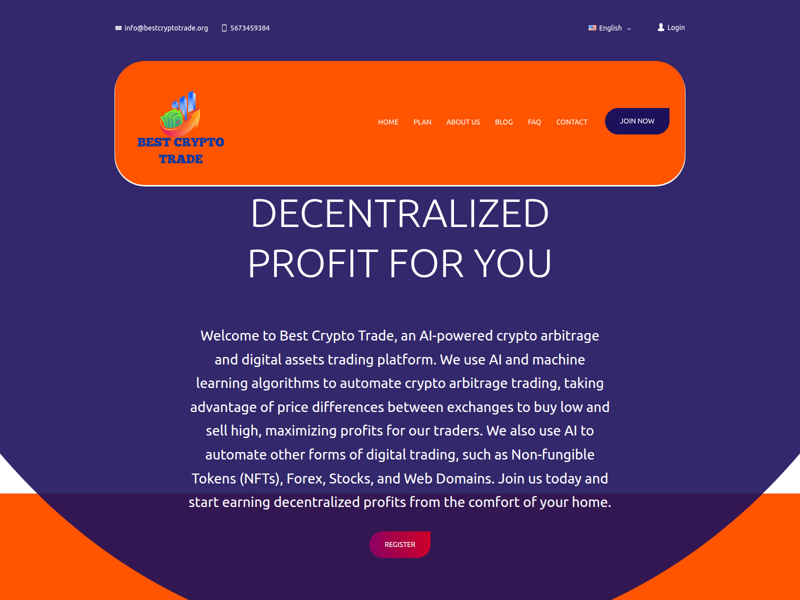 Screenshot of bestcryptotrade.org