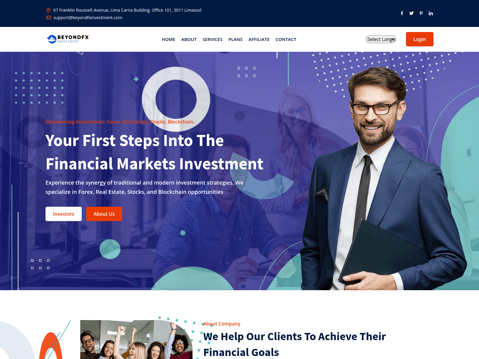 Screenshot of beyondfxinvestment.com