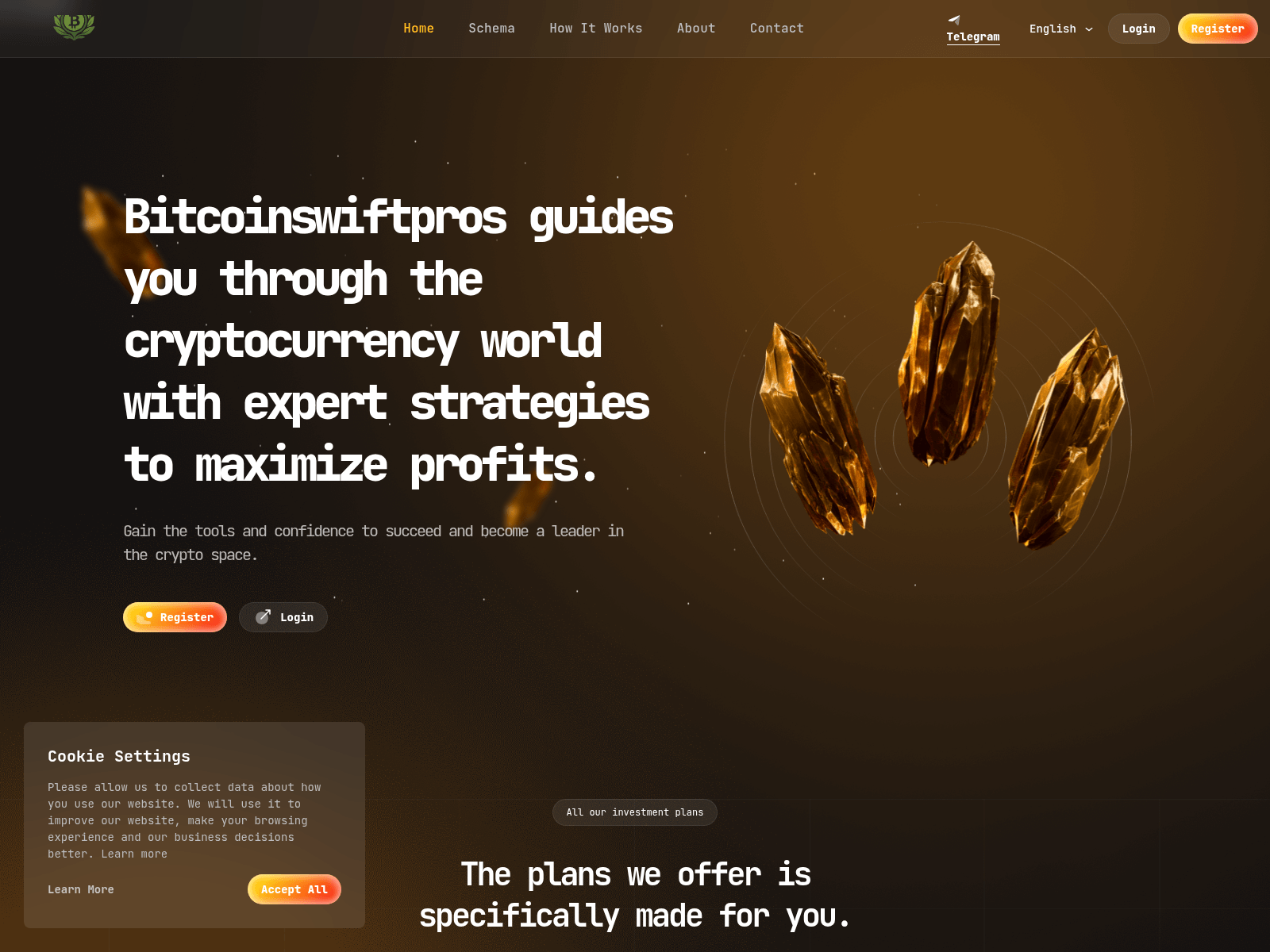 Screenshot of bitcoinswiftpros.com