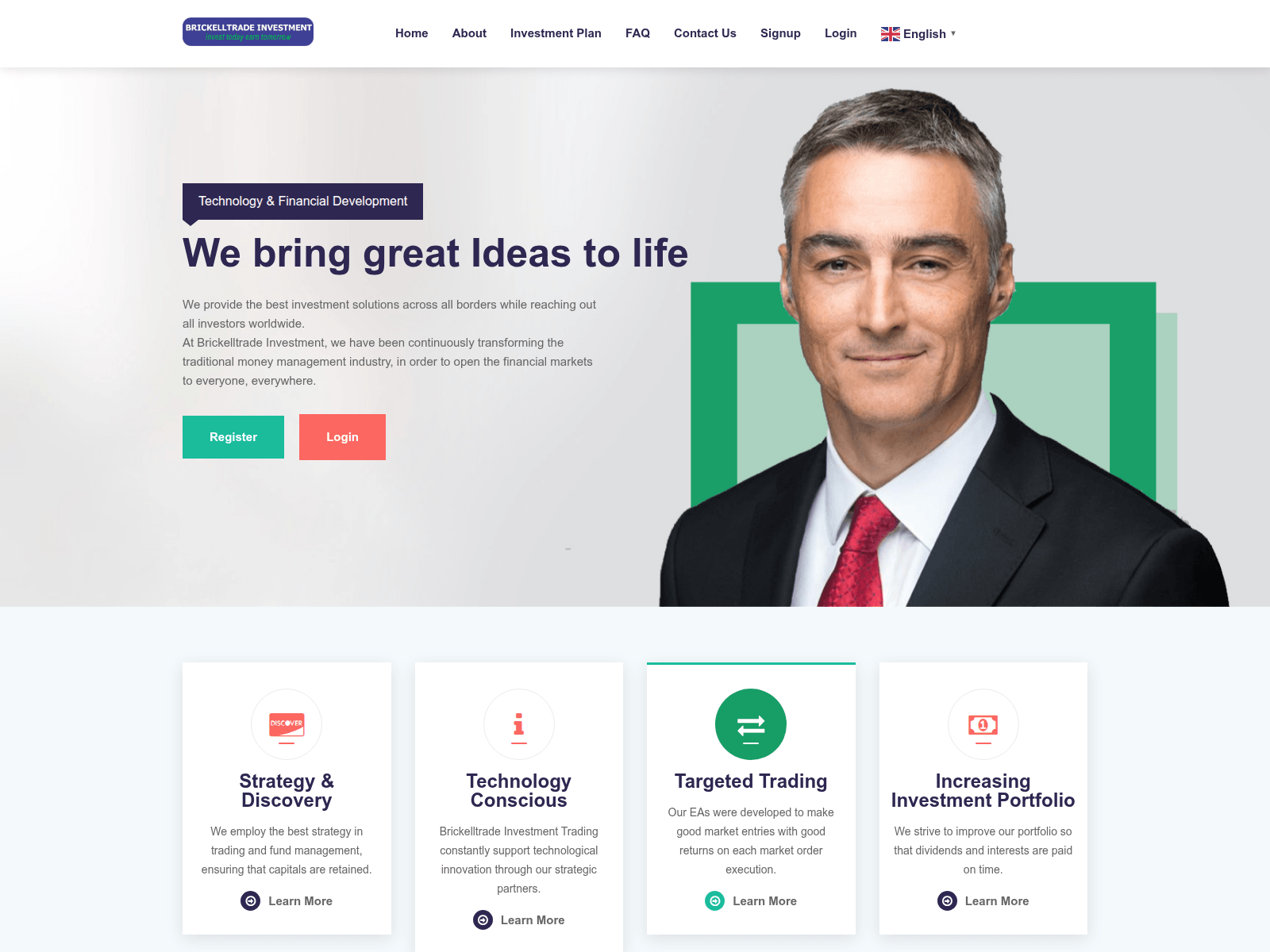 Screenshot of brickelltradeinvestment.com