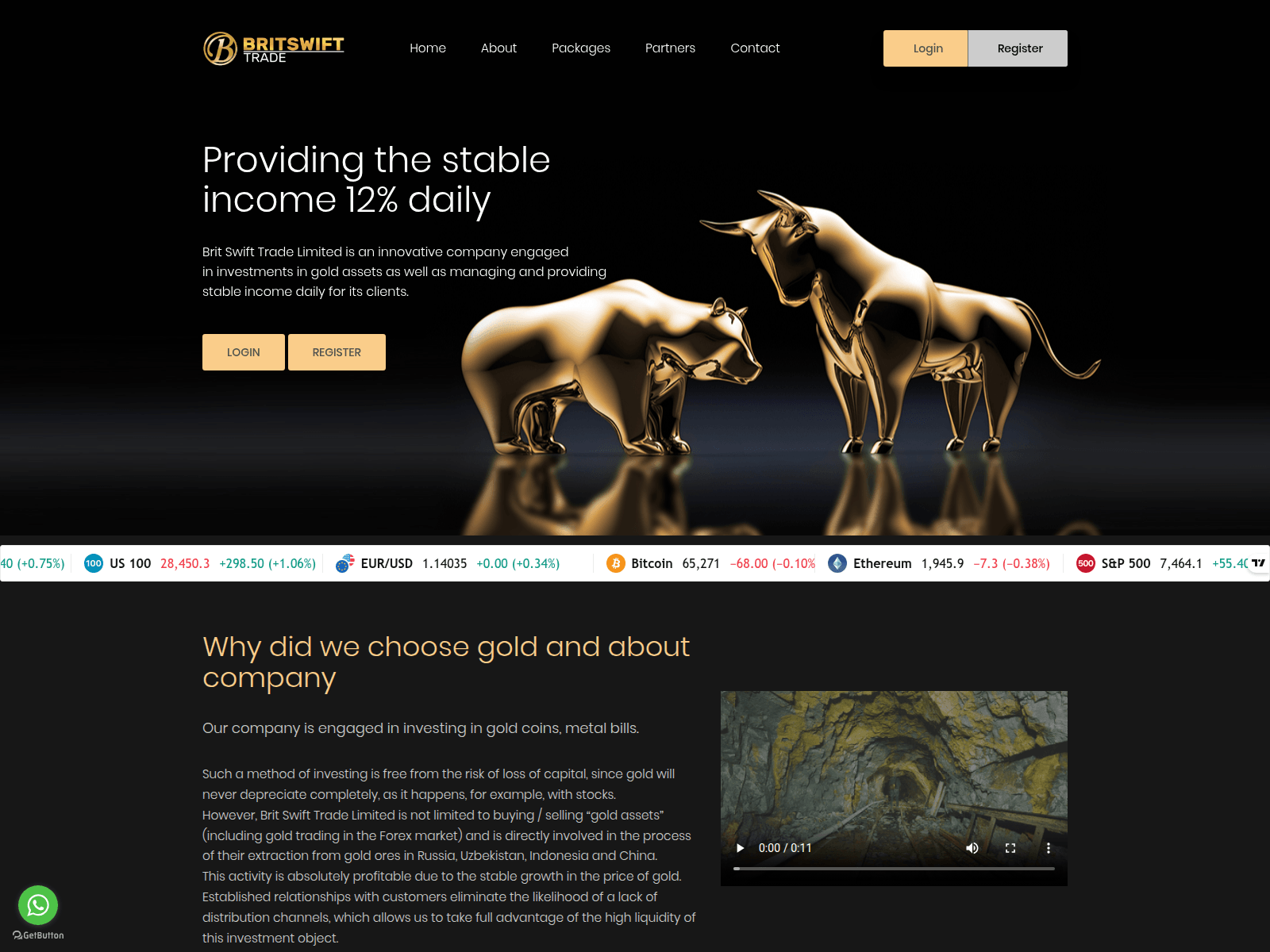 Screenshot of britswifttrade.com