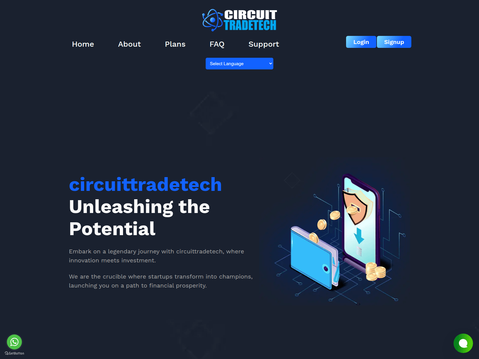 Screenshot of circuittradetech.com