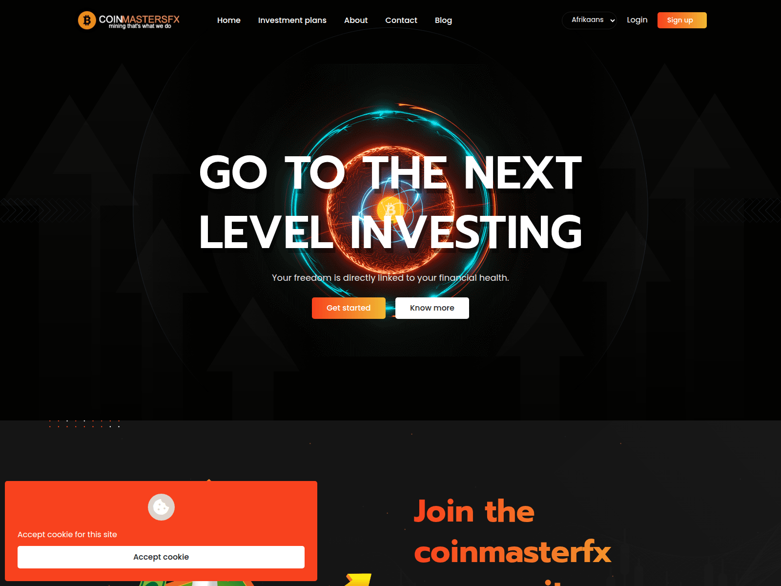 Screenshot of coinmastersfx.xyz