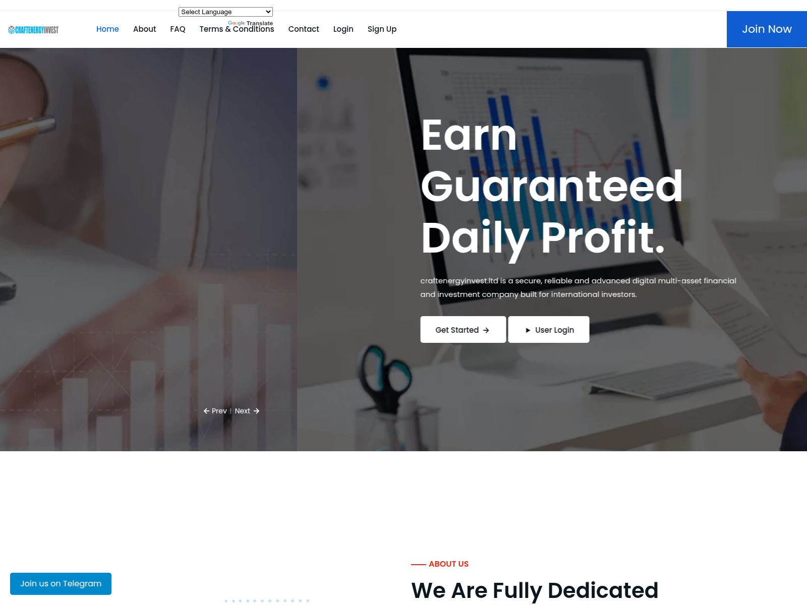 Screenshot of craftenergyinvest.ltd