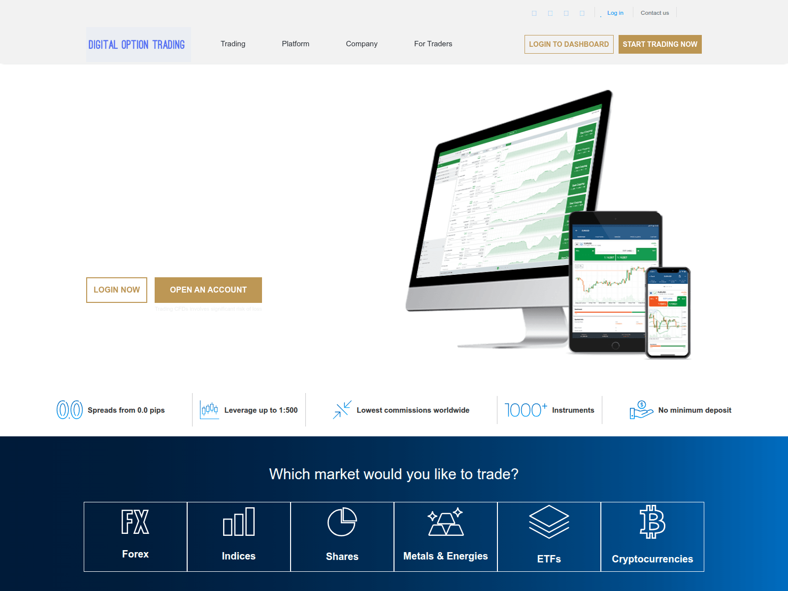Screenshot of digitaloptiontrading.live